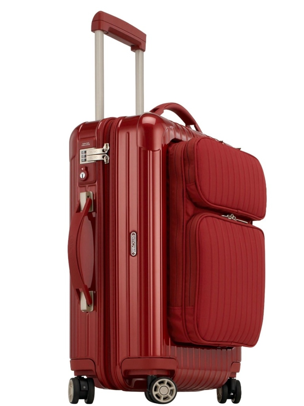 RIMOWA SALSA DELUXE POLYCARBONATE SUITCASE LUGGAGE RED CHECK-IN